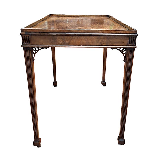 Thomas Chippendale Late 19th-Century Chippendale-Style Tea Table For Sale - Image 4 of 8