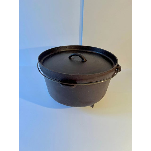 Cast Iron Pot or Cauldron on Three Lets with Handle For Sale - Image 9 of 11