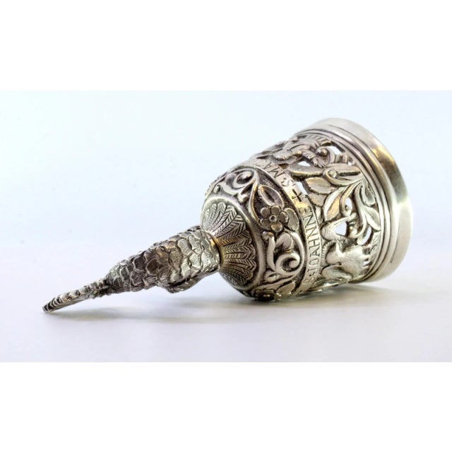 Silver Altar Bell with Cut-Out Reliefs For Sale - Image 6 of 10