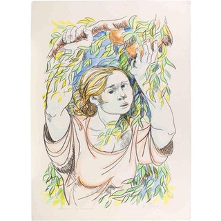 Giuliano Pulcini, Woman, 1970s, Lithograph For Sale