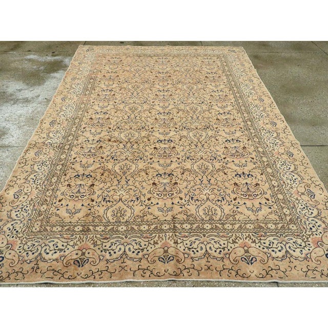 Mid 20th Century Vintage Handmade Turkish Sivas Accent Rug For Sale - Image 5 of 10