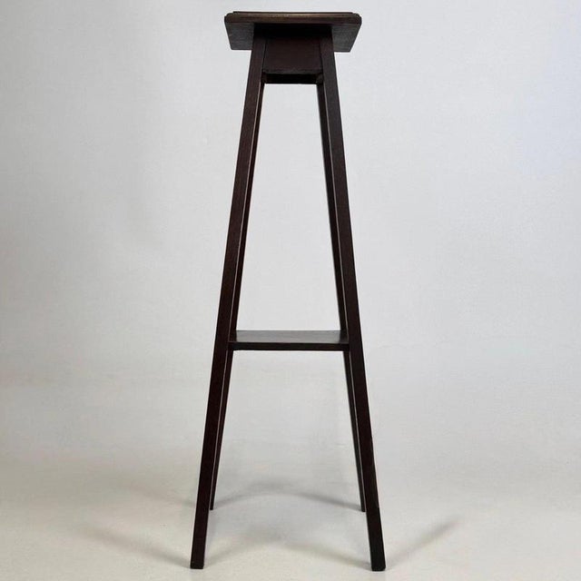 Antique English Oak Planter Stand, 1890s For Sale - Image 4 of 9