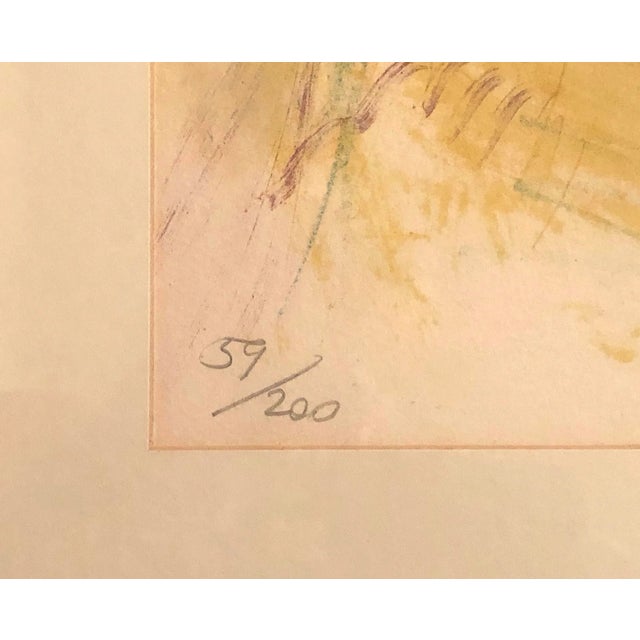 Signed "Wild Flowers" by Ira Moskowitz, Framed LIthograph For Sale - Image 4 of 7