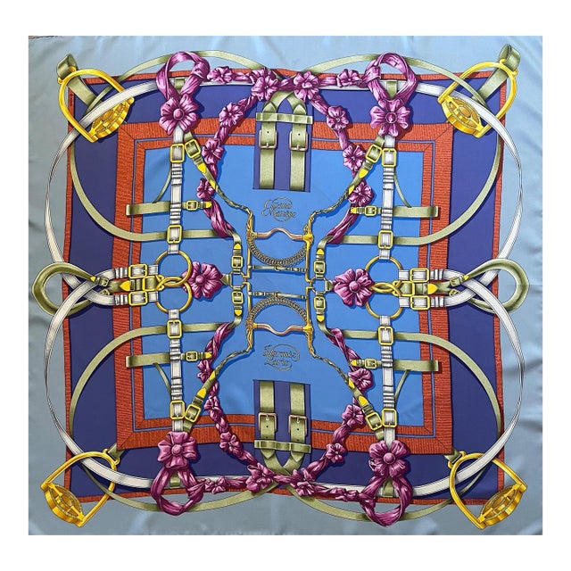 Hermès Scarf “Grand Manège” 1990 For Sale