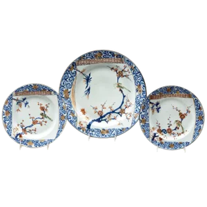 Set of Three Chinese Kangxi /Yongzheng Plates