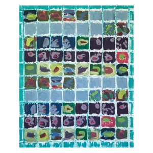 "Considering Quitting It All and Going to the Aquarium to Draw Jellyfish / We Can Slow Together" Large Painting by Simon Findlay