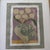 Original Framed Floral Painting With Fabric Collage Work. Featured on heavyweight paper with deckled edges. Matted on...