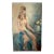 Vintage Oil Painting on Canvas of Female Nude, Signed Diane Ottenberg Circa 1950 For Sale
