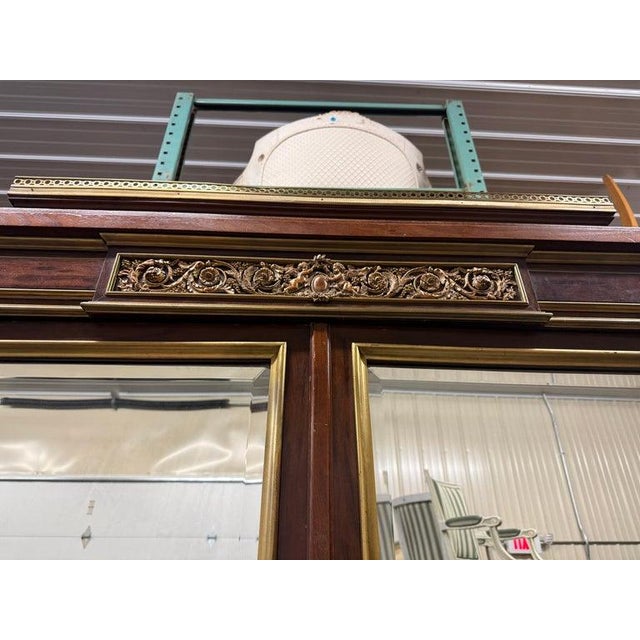 Measures 96.25 tall x 63 wide x 22 inches deep. Armoire does completely breakdown into smaller more managable sections for...