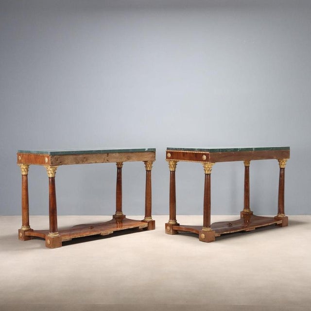 Empire Console Table in Cherry For Sale - Image 13 of 14