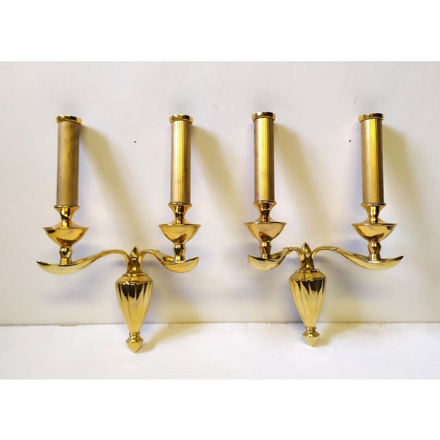 Metal Vintage Brass Wall Lights from Arredoluce,1950s, Set of 2 For Sale - Image 7 of 7