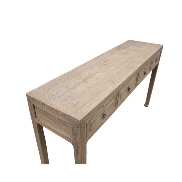 1950s Vintage Chinese Elm Altar/Console Table For Sale - Image 5 of 5