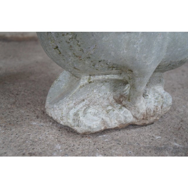 1930s Antique Italian Carved Stone Bird Garden Sculpture For Sale - Image 5 of 10