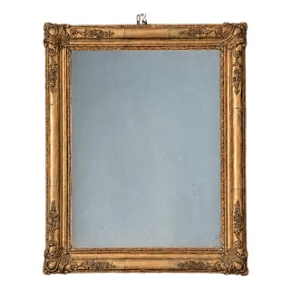 French Napoleon III Mirror in Wood and Gilded Stucco, 1800s For Sale