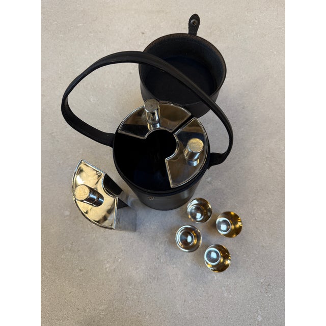 Travel Bar Set With Flasks, and Cups, 1970s For Sale - Image 4 of 9