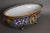 Large hand-painted earthenware table planter with a renaissance-style design. this planter can be used as a centerpiece....
