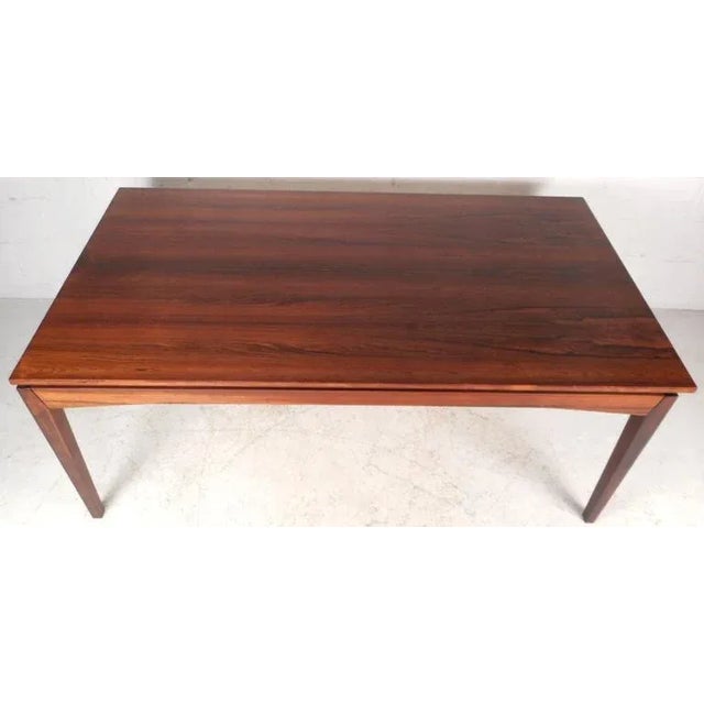 Mid 20th Century Johannes Andersen Style Mid-Century Rosewood Dining Table For Sale - Image 5 of 10