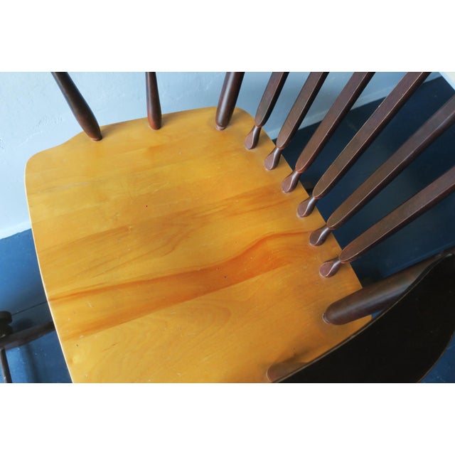 Gliding Chair and Ottoman, 1960s, Set of 2 For Sale - Image 6 of 8