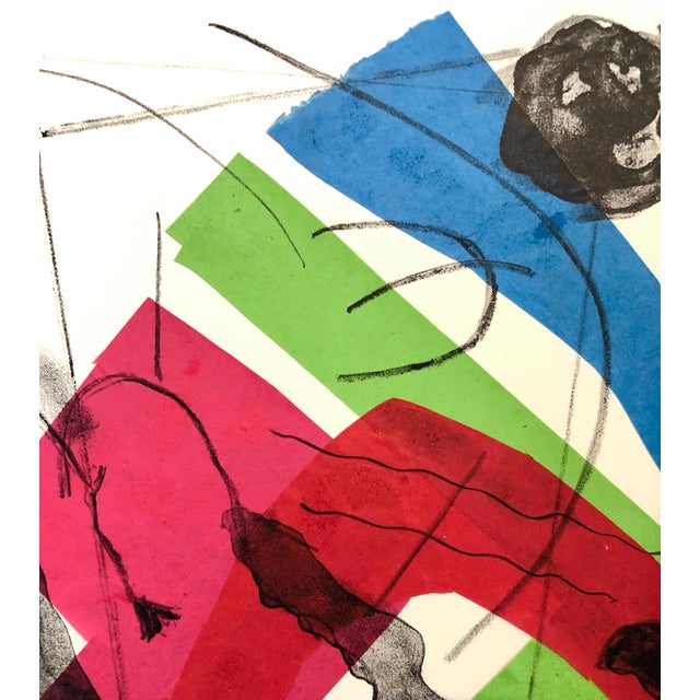 Matt Phillips, Ariadne, Poem, Mixed Media Abstract Modernist Colorful Collage Lithograph Print, 1987 For Sale - Image 14 of 14