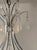 American Late 20th Century. Large Silver Leaf Wrought Iron & Rock Crystal 6-Light Chandelier For Sale - Image 3 of 8