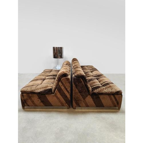 1960s Vintage Italian P10 Proposals Sofa by Giovanni Offredi for Saporiti, 1960s, Set of 2 For Sale - Image 5 of 11