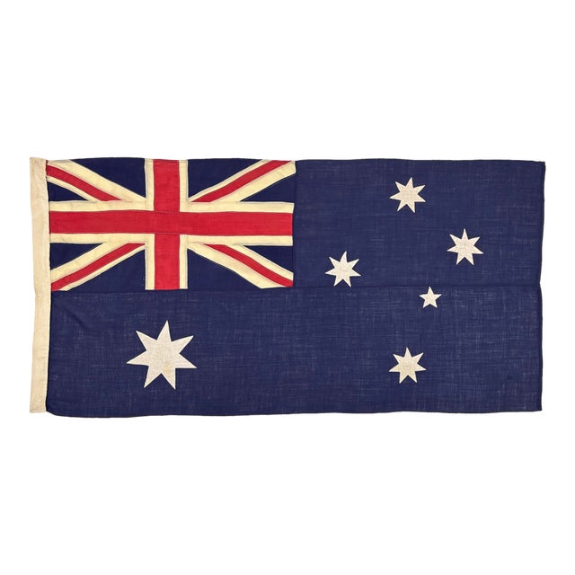 Vintage Wool Sewn Flag of Australia For Sale