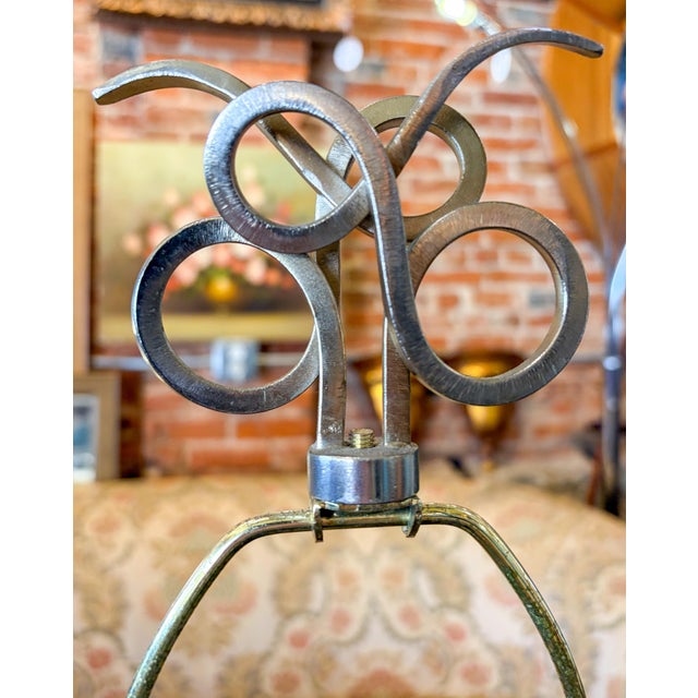 Cast Ceramic Lamps in Faux, Overlapping Leather Pattern - a Pair For Sale In Saint Louis - Image 6 of 11