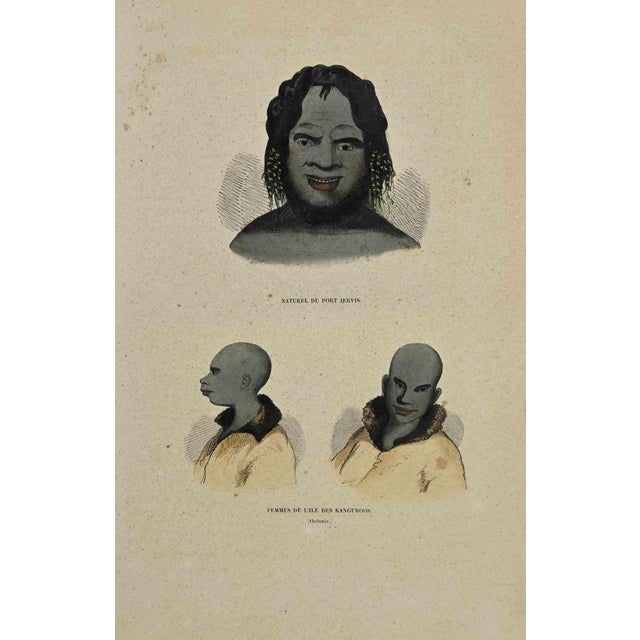 Women of Kanguroo Island is a hand colored lithographs made by Auguste Wahlen in 1844. Good conditions. The artwork...