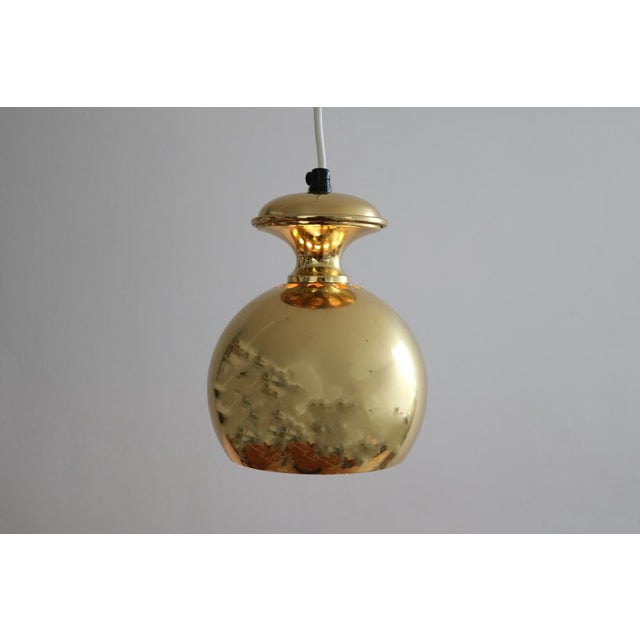 1960s Brass Pendant Lamp attributed to Hans Agne Jakobsen for Markaryd, 1960s For Sale - Image 5 of 7