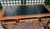 French Mid 20th Century French Louis XV Bureau Plat Desk With Ormolu Mounts, Leather Top & Herringbone Parquetry Veneers For Sale - Image 3 of 10