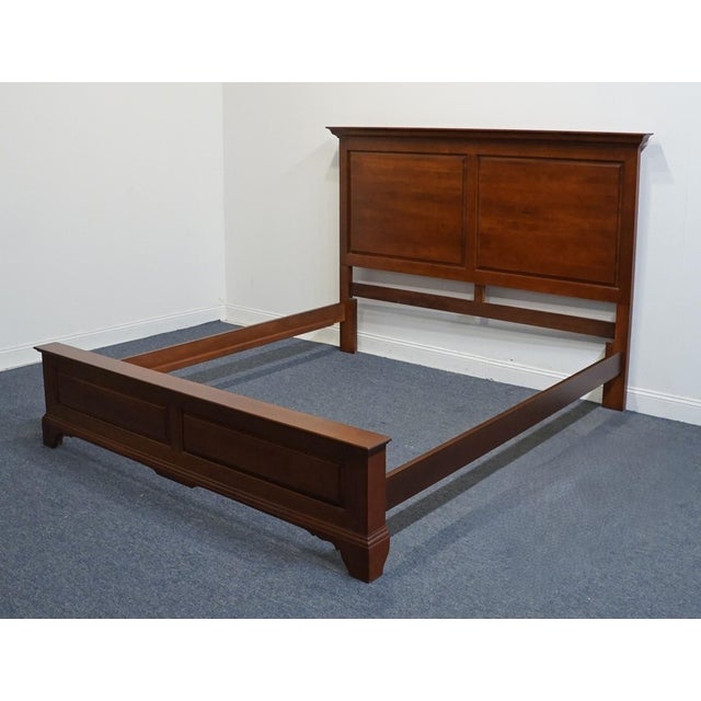 Kincaid Furniture Early American Traditional Style King Size Bed W. Cherry Finish 79-132 For Sale - Image 4 of 10