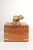 Campaign Style Teak and Brass Elephant Cigar or Jewelry Box For Sale - Image 4 of 12