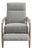 Mid-Century Modern Wooden-Arm Recliner For Sale