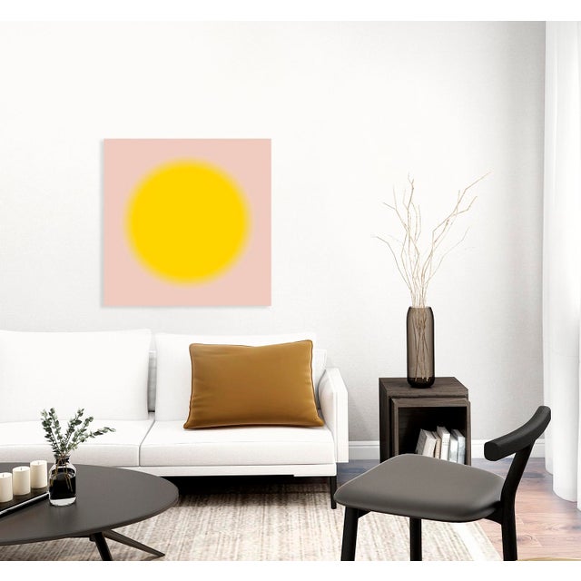 Angela Cameron collectable contemporary art prints "Sun Series" vibrant colourful uplifting fine artwork in yellow and...