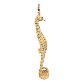 Vintage Sculptural Resin Seahorse Floor Lamp For Sale