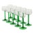 Vintage Alsace Wine Glasses with Green Stems from Luminarc, 1970s, Set of 10 For Sale - Image 11 of 18