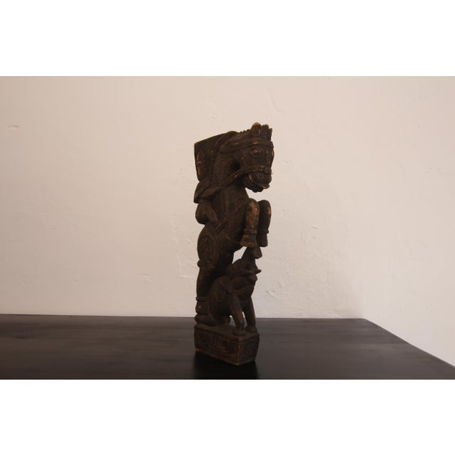 19th Century Indian Carved Wood Object For Sale - Image 14 of 16