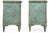 Mid 20th Century Pair of Swedish Gustavian Style Blue Painted Bedside Commodes Chests For Sale - Image 5 of 18