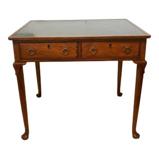 Late 20th Century Baker Furniture Queen Anne Style Writing Desk For Sale