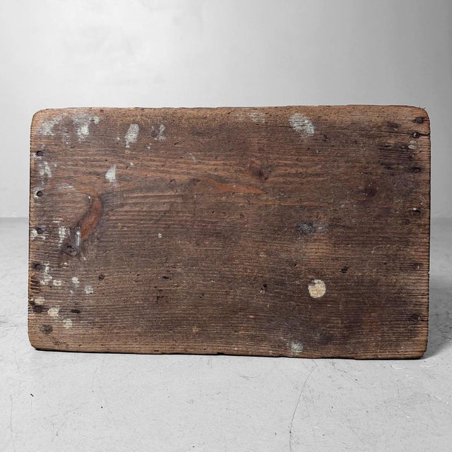 Brown Japanese Minimalist Wooden Fumidai Step Stool, 1920s For Sale - Image 8 of 9