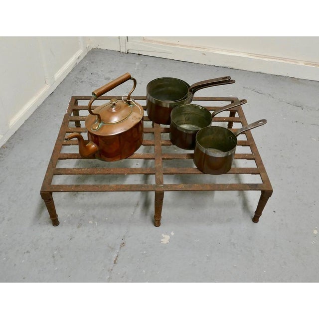 Large Georgian blacksmith made footman. A superb and large piece, big enough to display all of your cookware Sound and...