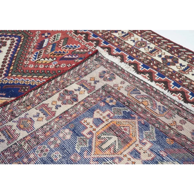 Vintage Qashqai Rug 5' x 6'11'' For Sale - Image 11 of 11
