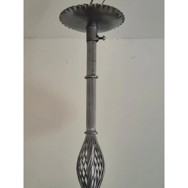 French Art Deco Hanging Lamp For Sale - Image 7 of 12