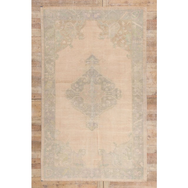 Vintage Turkish Oushak Rug, 05'08 X 09'03 For Sale - Image 10 of 10