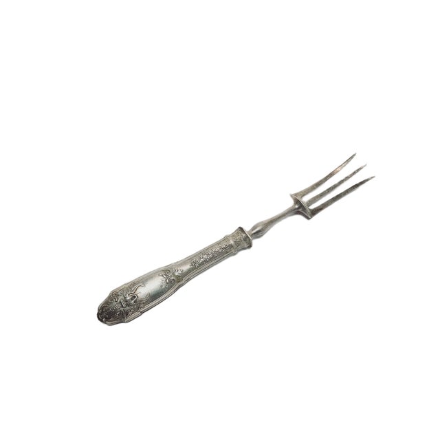 Classicist Silver Roast Fork, France, 1880s For Sale - Image 14 of 14