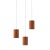 Cylinder Leather Pendant Lamp by Cuero Design For Sale - Image 4 of 5
