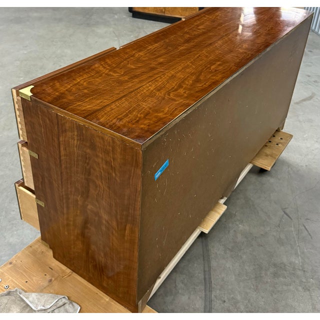 Wood Vintage Campaign Lowboy by Henredon For Sale - Image 7 of 10