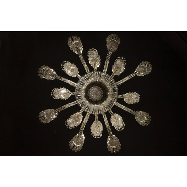 French Crystal Chandelier, 1940 For Sale - Image 11 of 12