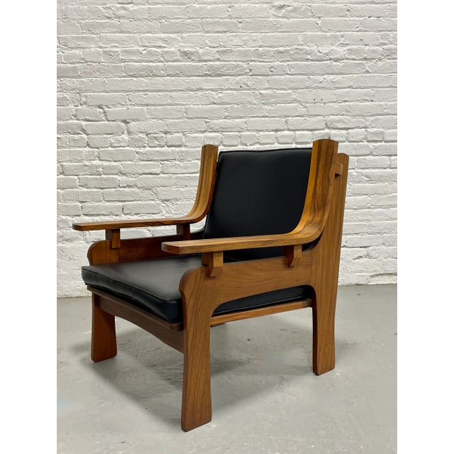 Mid Century Modern Sculpted Lounge Chair, Made in Italy, C. 1970s For Sale - Image 9 of 13