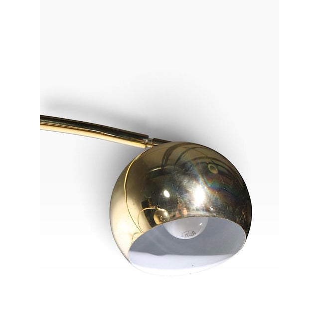 1970s Space Age Brass and Marble Arc Floor Lamp For Sale - Image 18 of 18